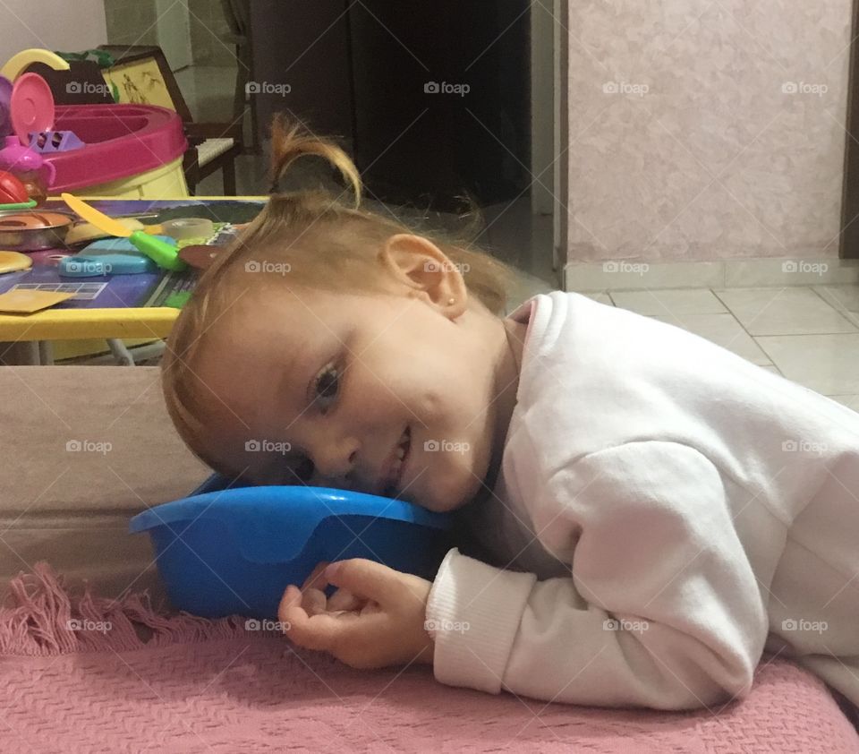 ‪E quando a #preguiça fala mais alto... acho que a minha #bebê cansou de tanto brincar!‬
‪A covinha na #bochecha é um charme à parte!‬
‪❤️‬