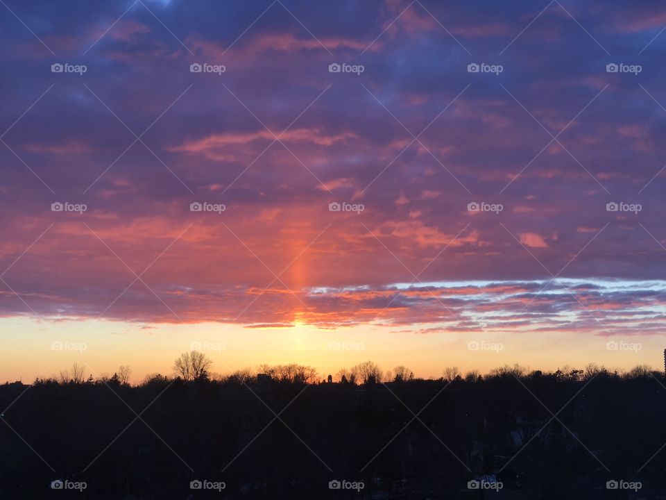 kingston sunset warm sky