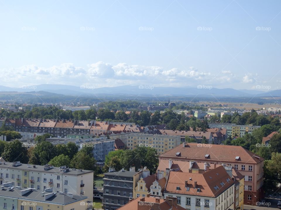 Panorama of the city Nysa