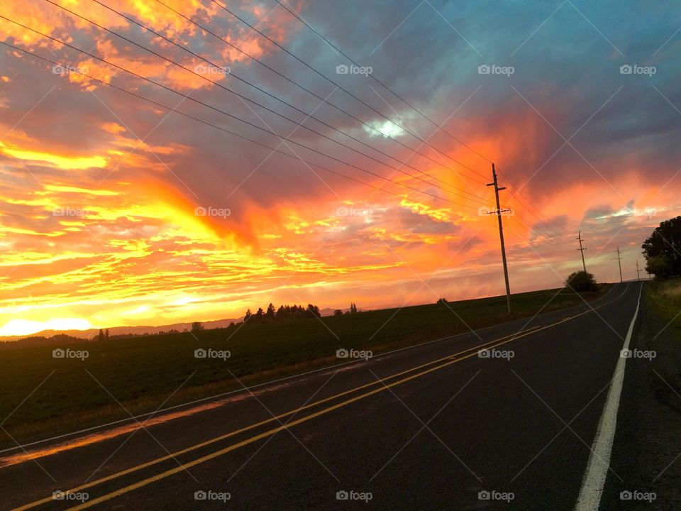 Drive into the sunset. 