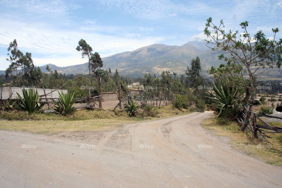 Countryside outside of Cotacache Ecuador.