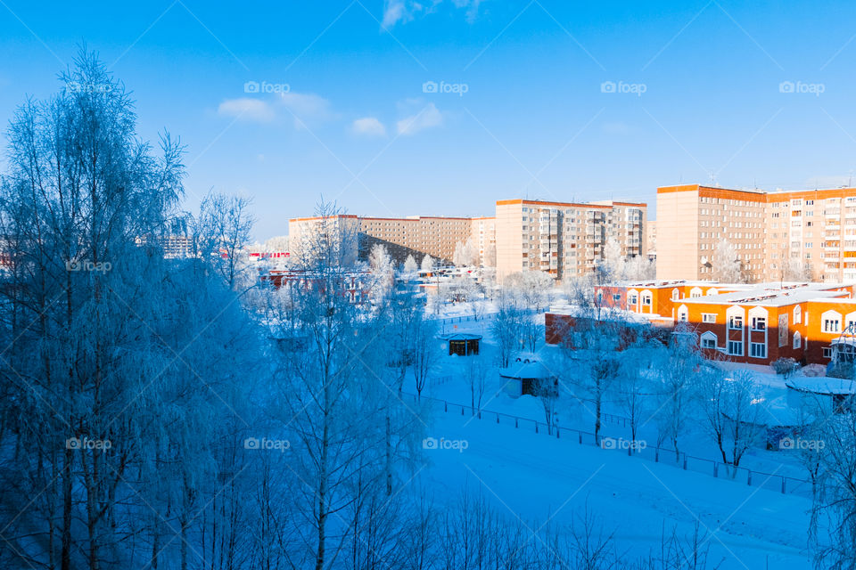 Winter cityscape