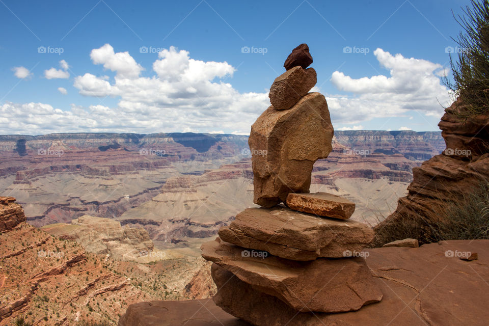Rock pile at the Grand Canyon