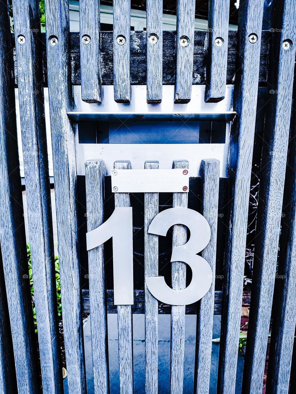 Number 13 mailbox