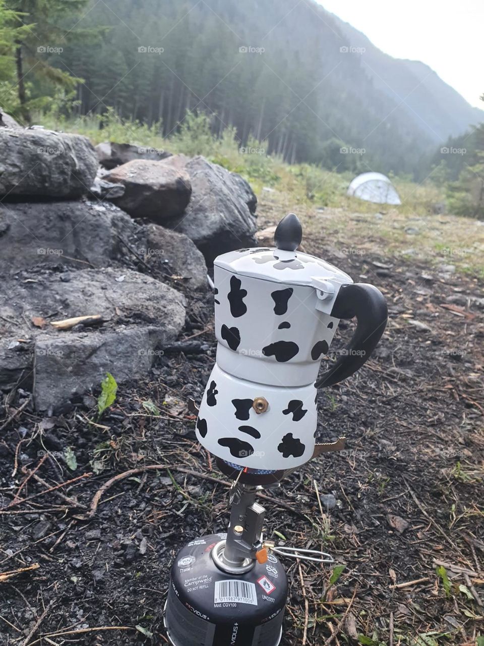 Coffee time on the camping