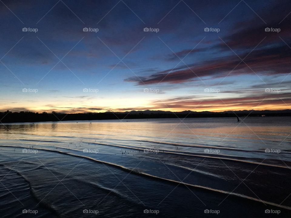 Sunset, Water, Dawn, Evening, Dusk