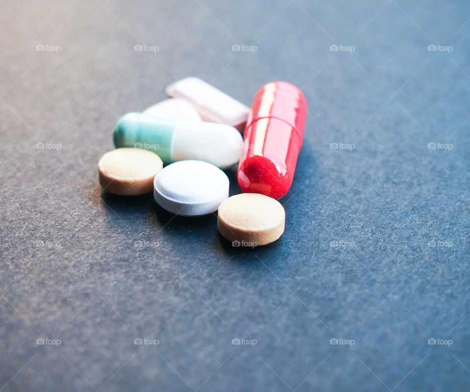 Multi coloured Pills