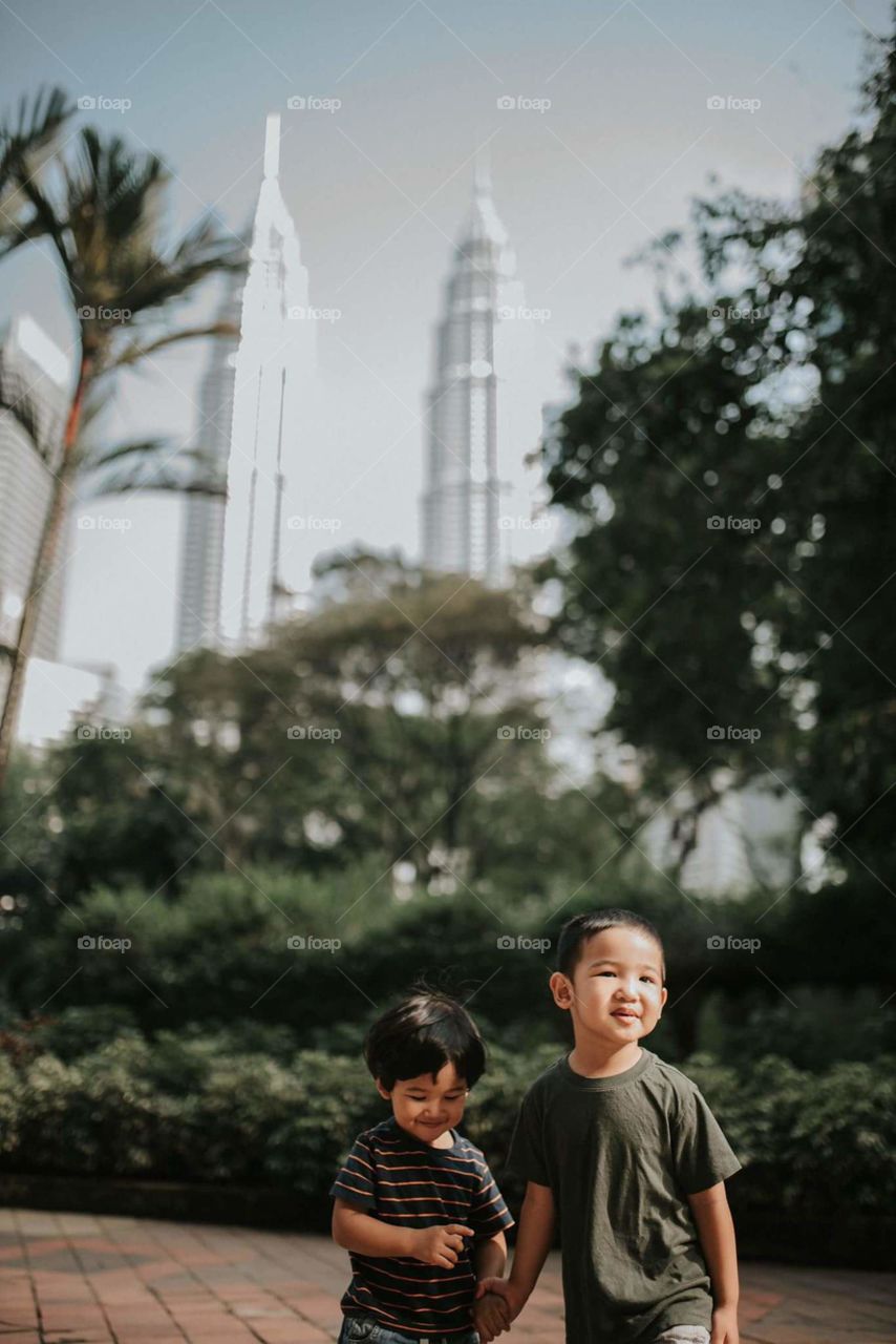 Brothers in petronas