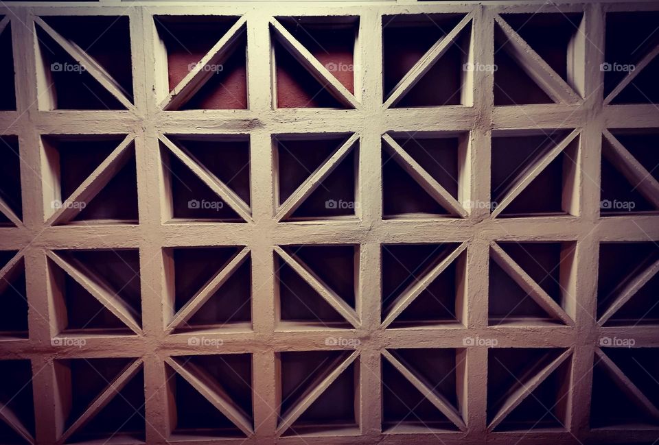 Close up of a geomatrical pattern