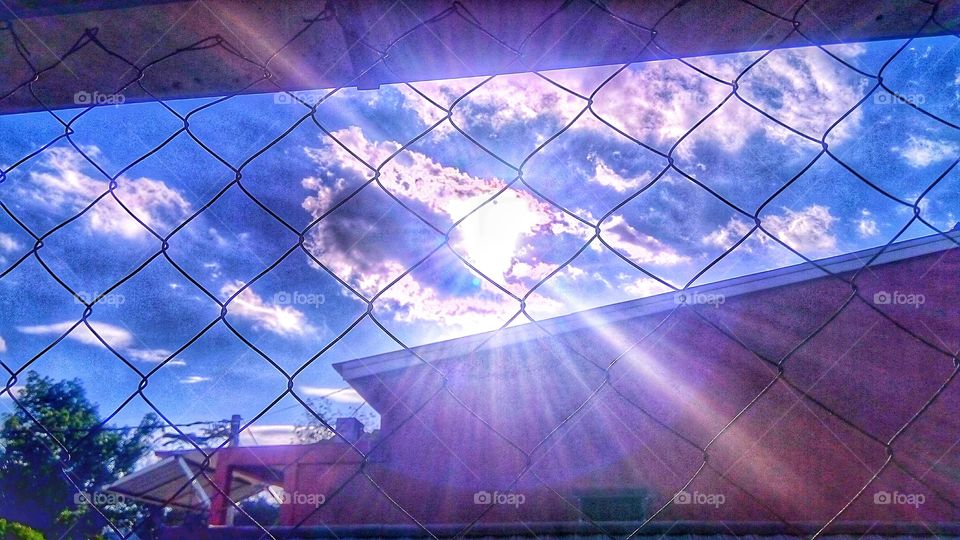 sunlight from the balcony of the house