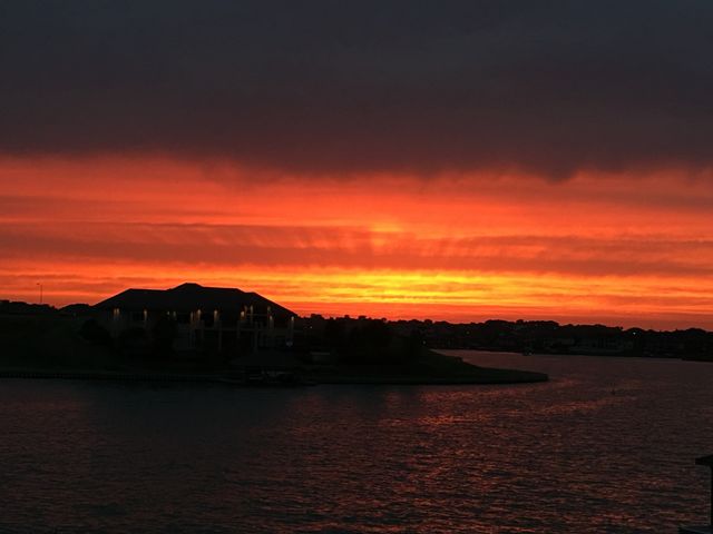Sunset, Dawn, Water, No Person, Dusk