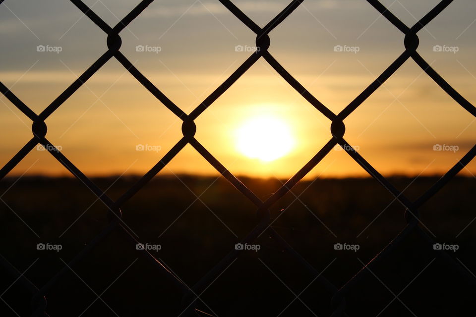 Sunset fence