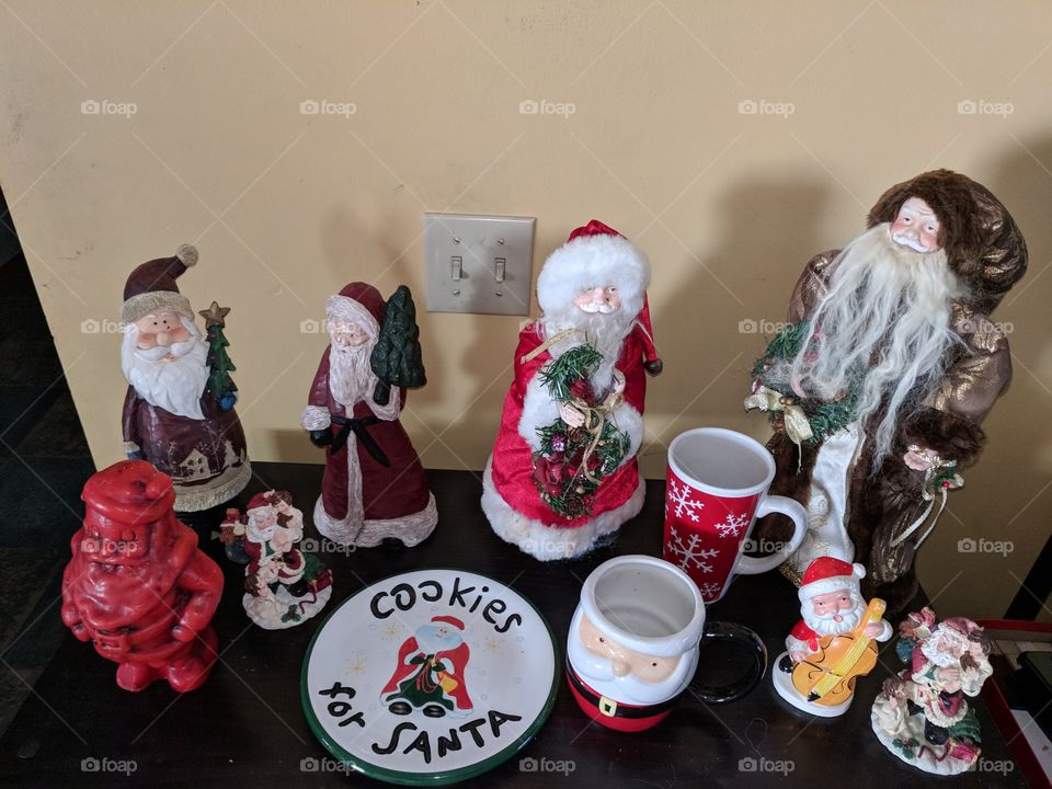 Santa Cookie Display