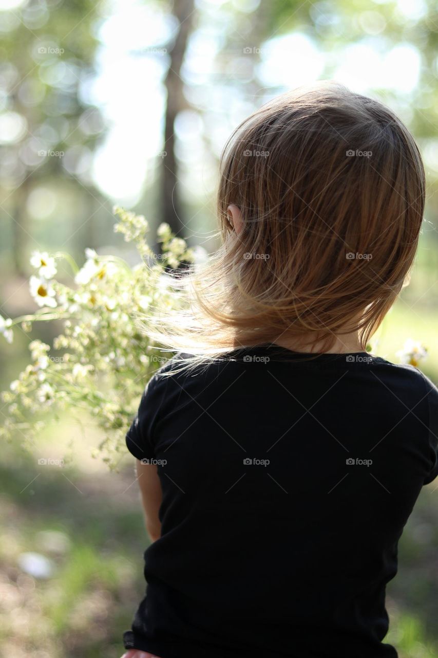 Mariya with flowers