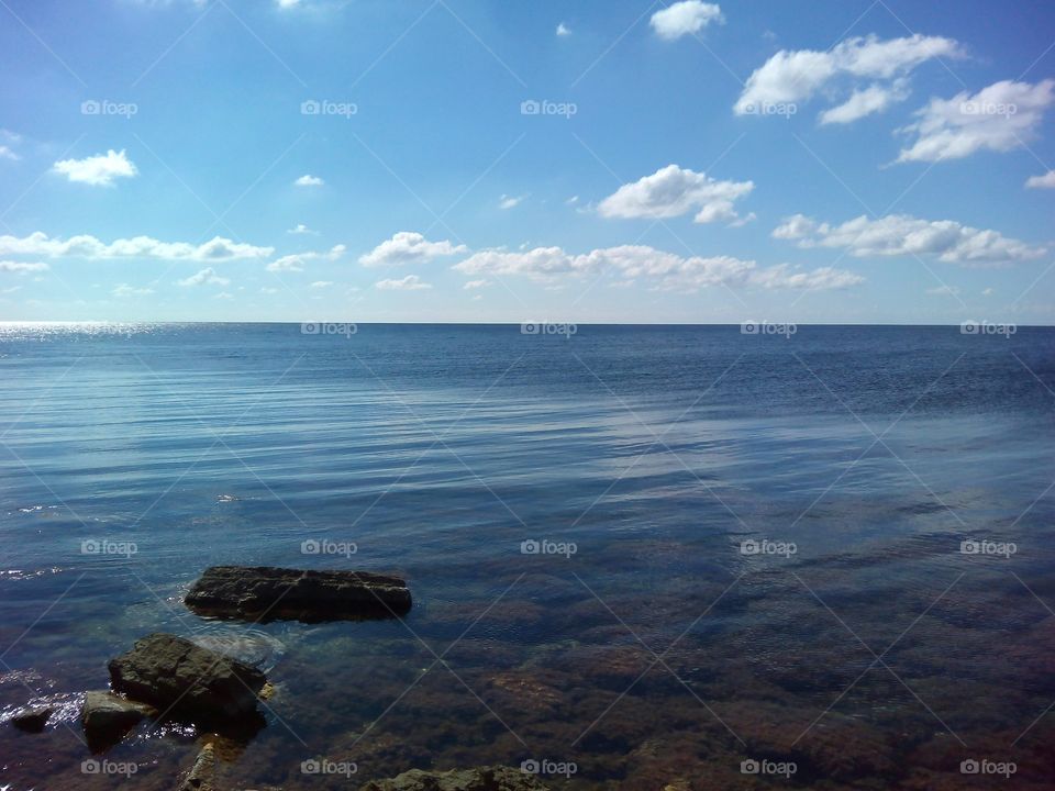 blue seascape