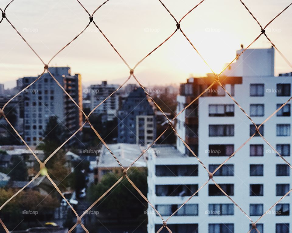 Sunset in Buenos Aires, Argentina. 