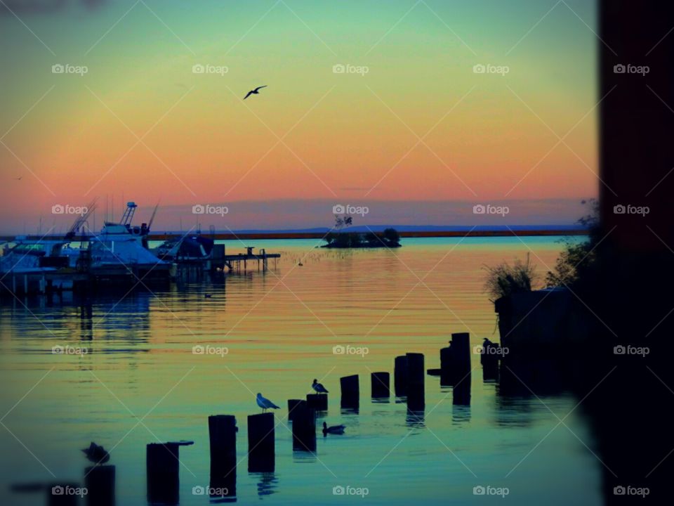 Evening Sky off the water