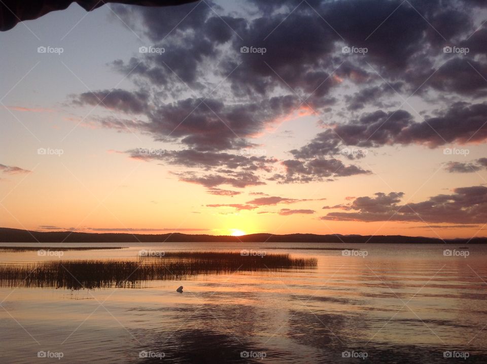 Sunset at North Pond Maine