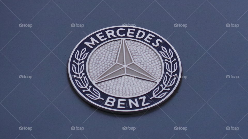 Mercedes benz car emblem. badge