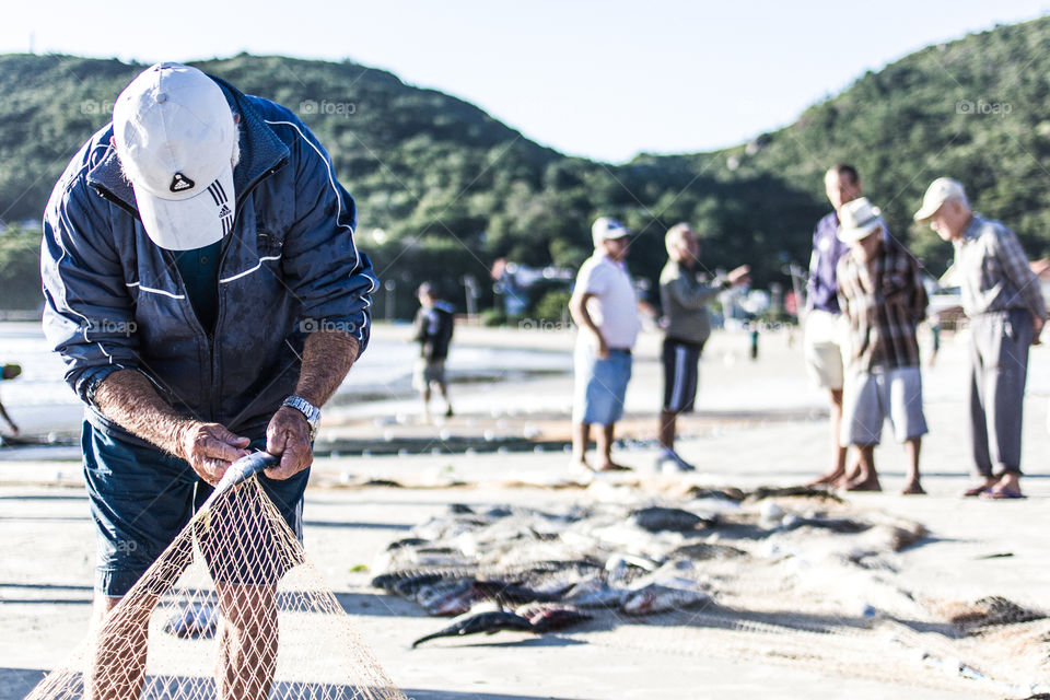 Fisherman in Florianópolis