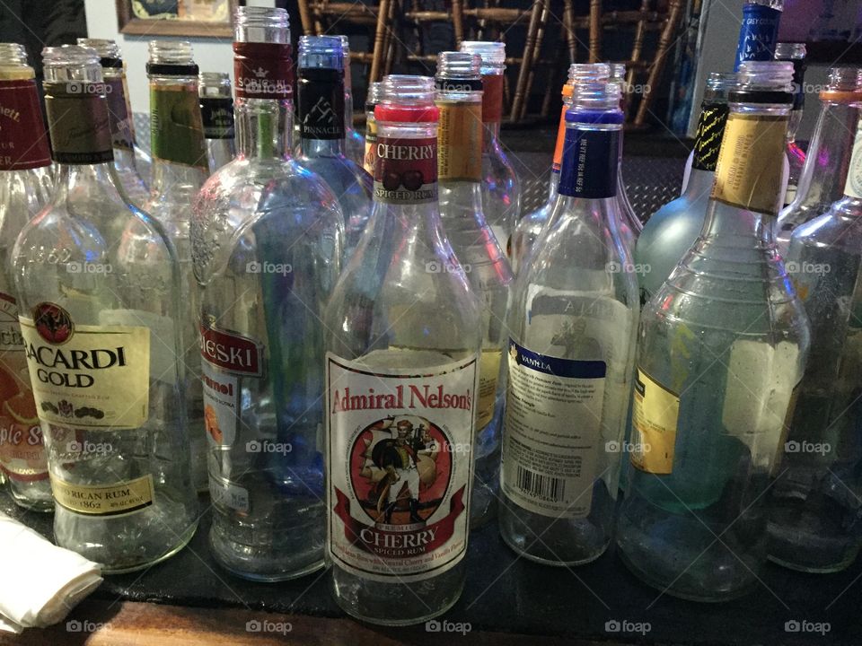 Liquor bottles 