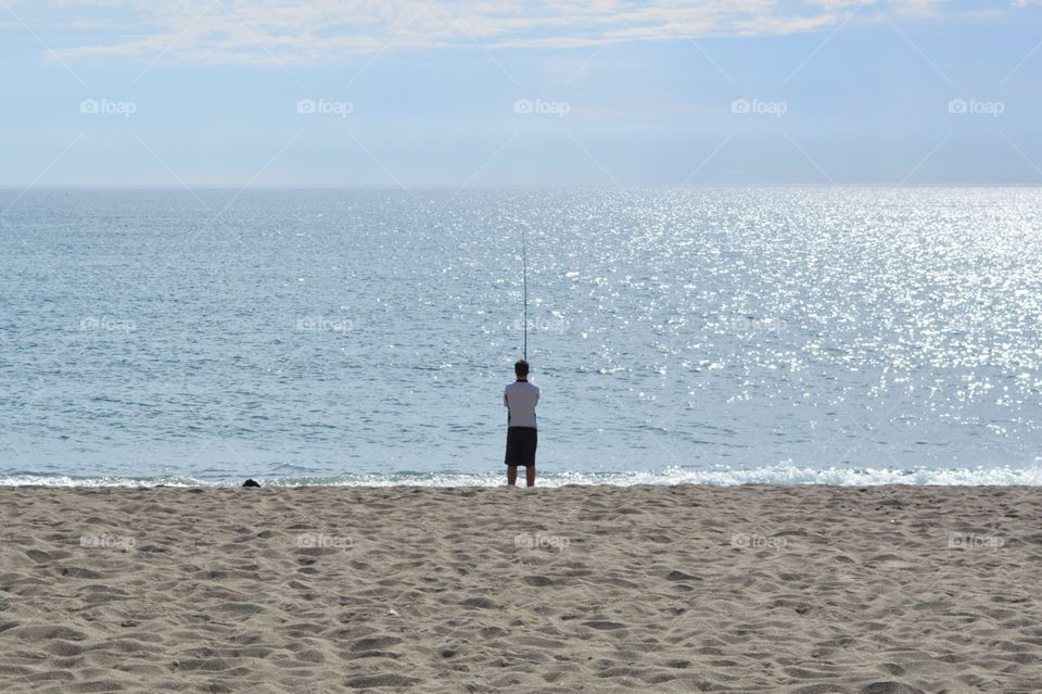 lonely fisherman