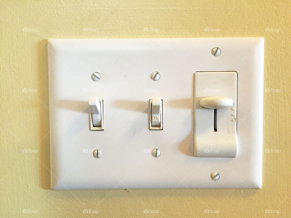 Light switch.