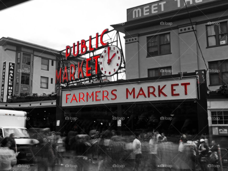 Public Market Center Farmers Market, Seattle WA