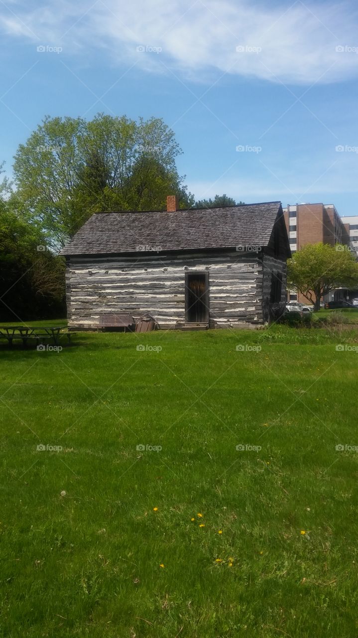 old log cabin