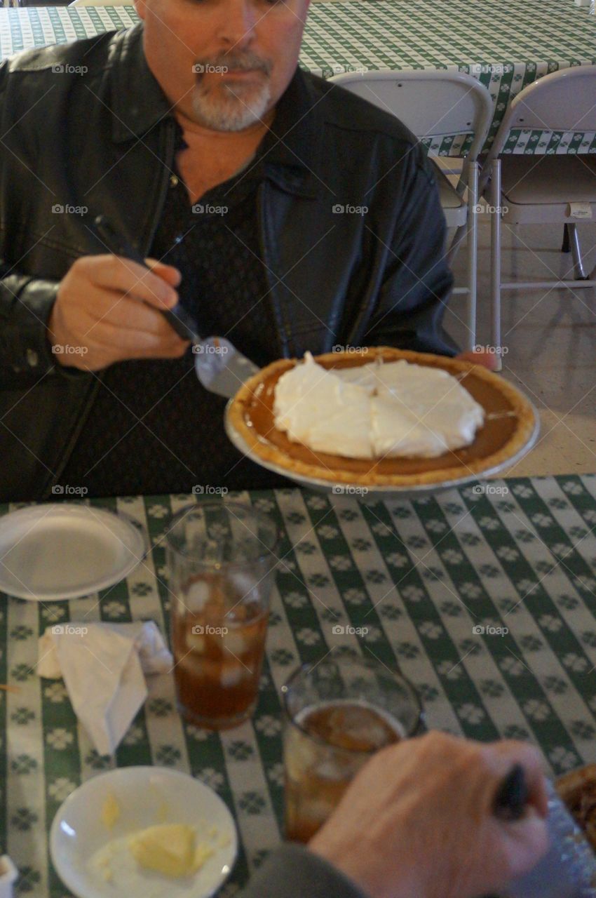 Homemade pumpkin pie