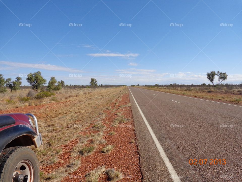 A hell of a place to get a flat tyre!