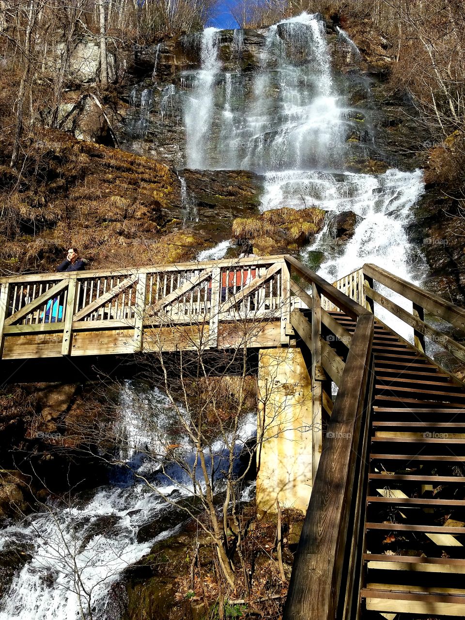Amicalola falls in Amicalola falls state park, Georgia