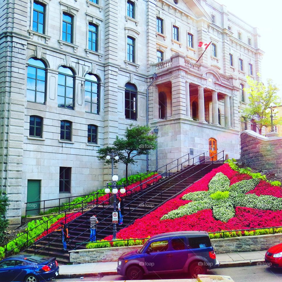 Old Quebec. A regular summer day in Quebec City