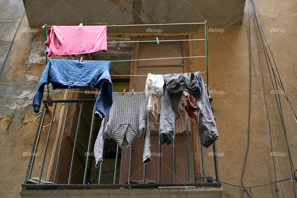 Laundry in the balcony