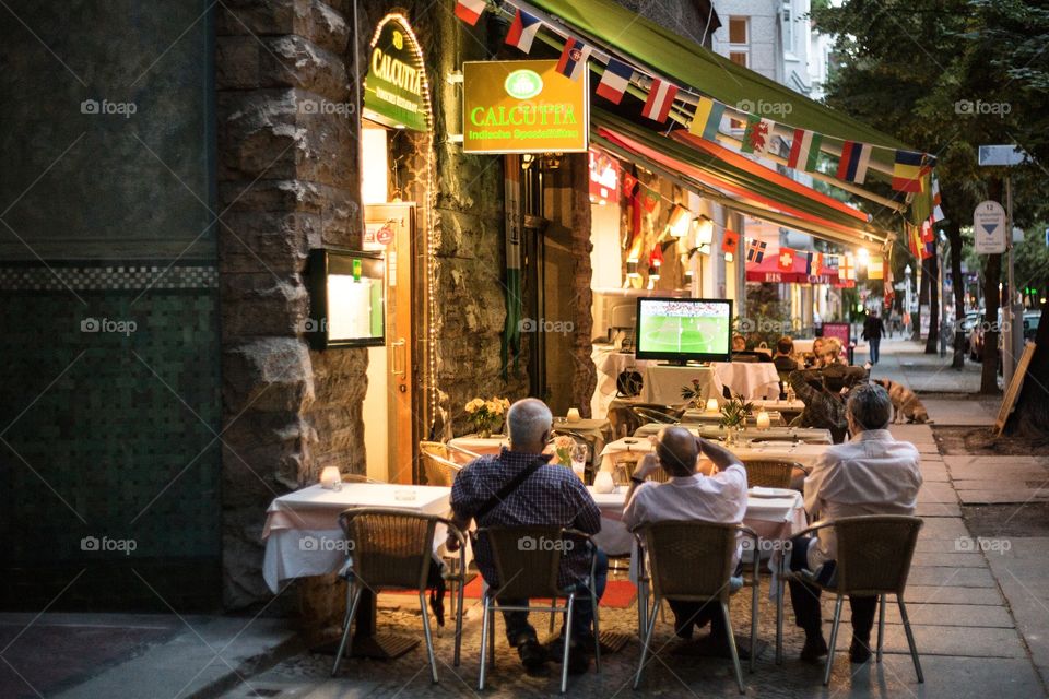 People, Street, Commerce, Stock, Restaurant