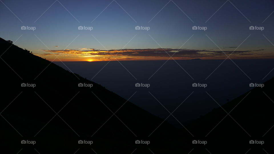 sunrise on the mountain