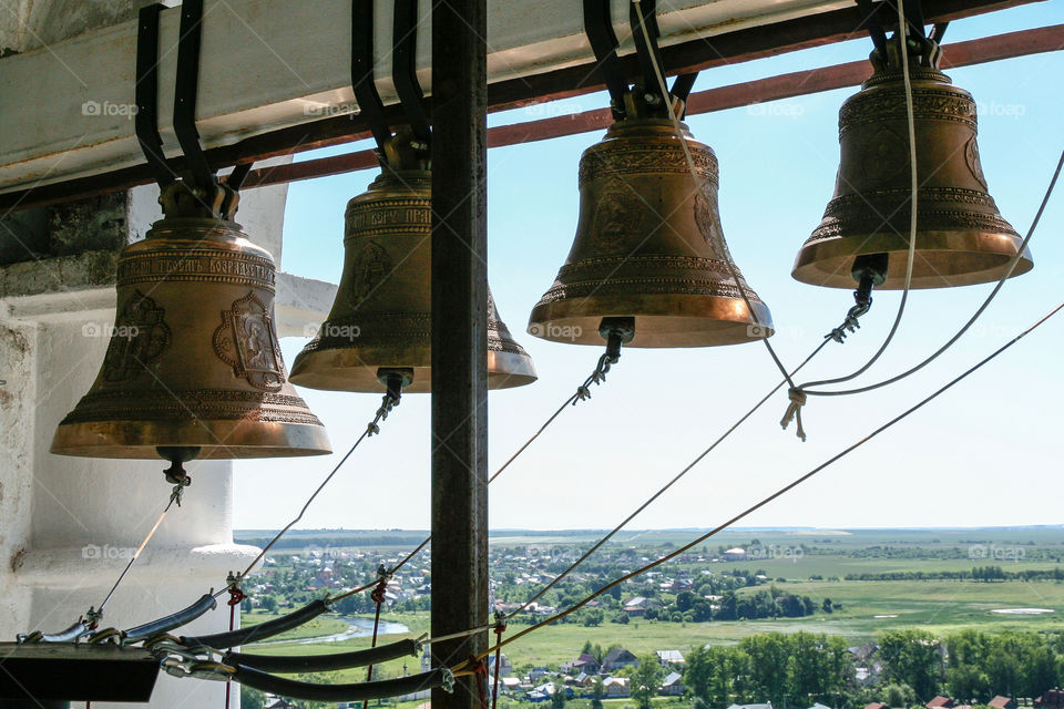 Bells of the Venerable bell tower,  Russia, Suzdal