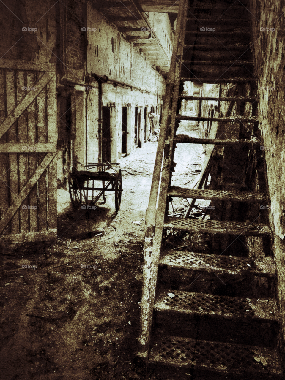 dark steps old stairs by middlingsort