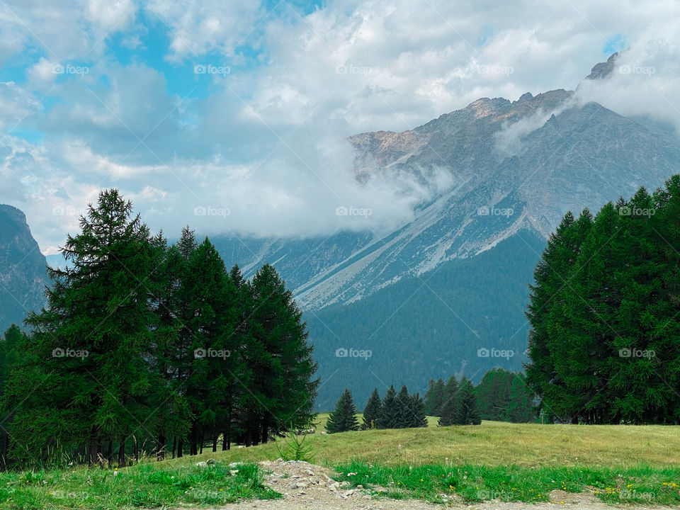 mountains in San si Cario in Italy