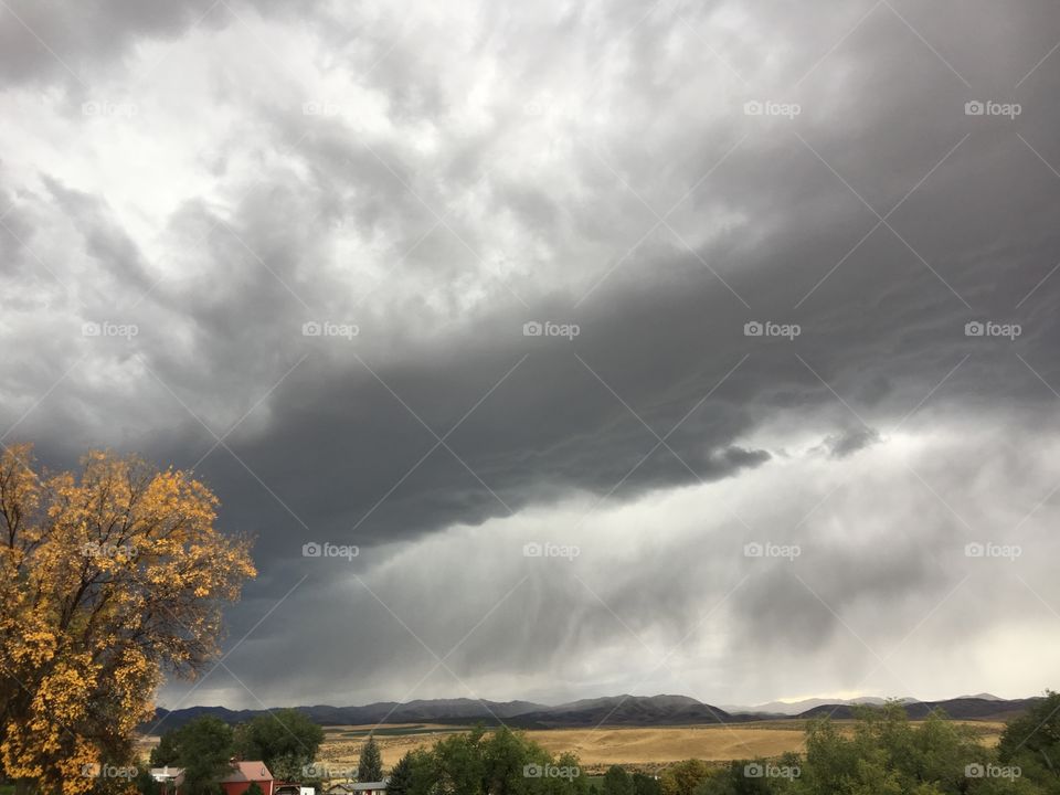 Stormy skies over Central Mountains, Rockland, ID #4