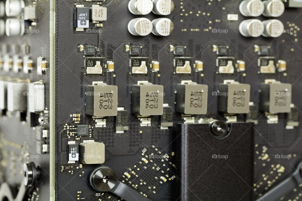 printed circuit board with electronic parts
