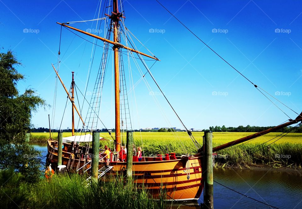 The Adventure ship at Charles Towne Landing