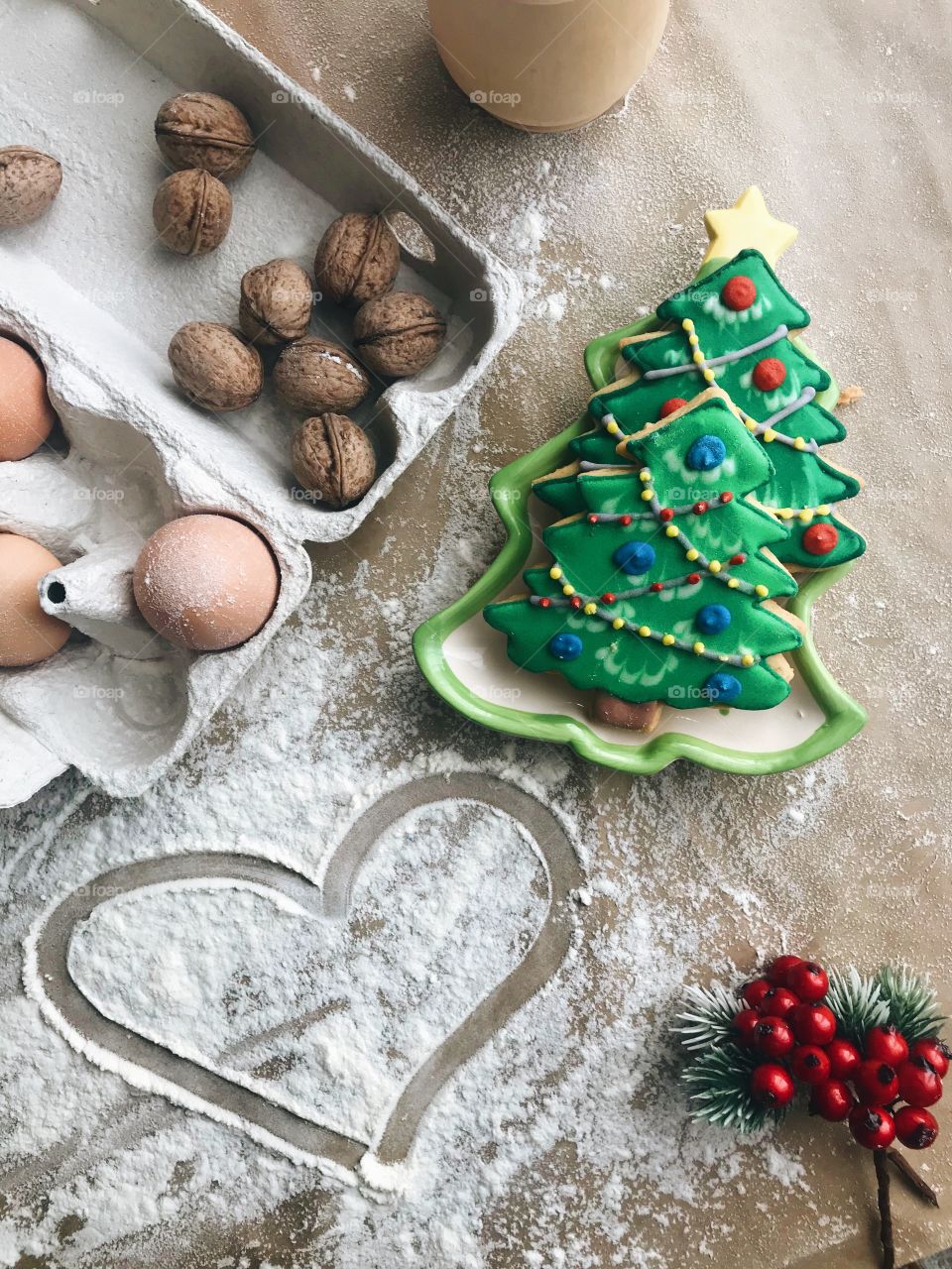 Prepping snacks for Santa 