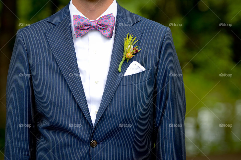 Man with elegant groom