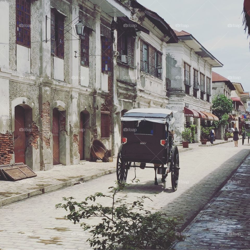 Old street, Calesa , horse carriage