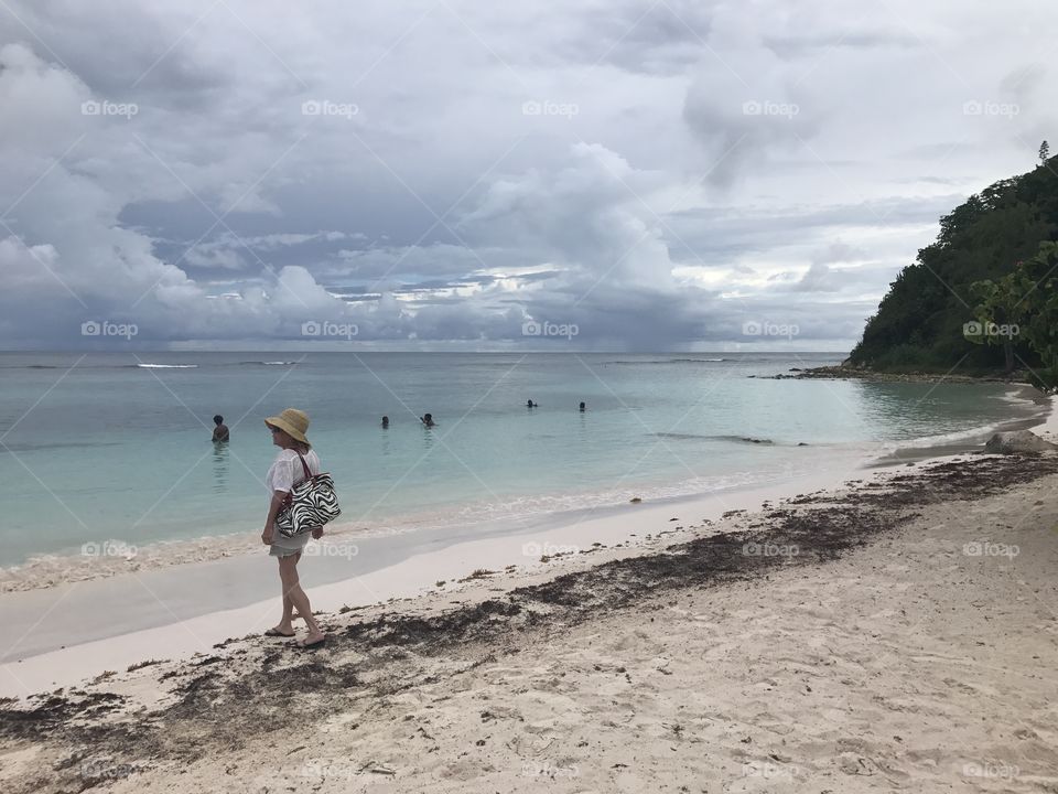 Lady at the beach 