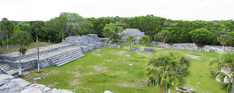 Mayan Temple Ruins in Mexico