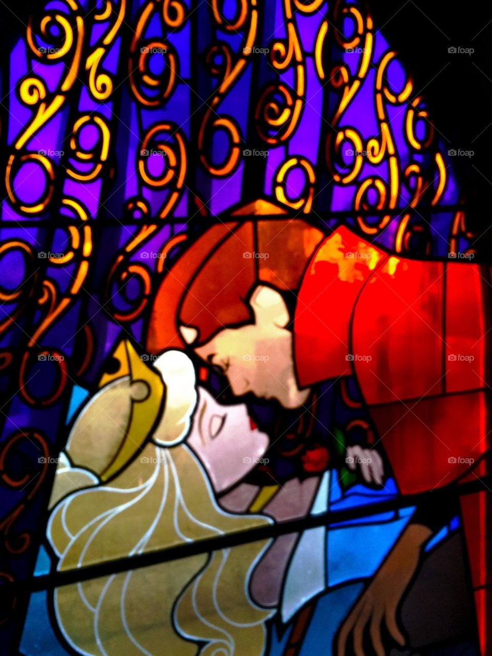 Sleeping beauty kiss.
