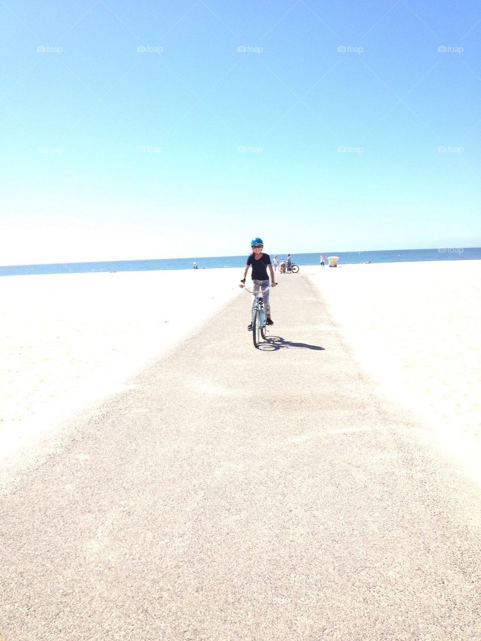 Beach biking
