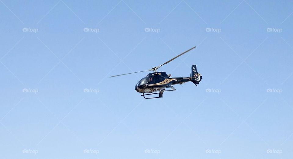 beautiful view of helicopter daytime image taken